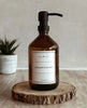 Flacon shampoing ambré pompe noire (500ml)